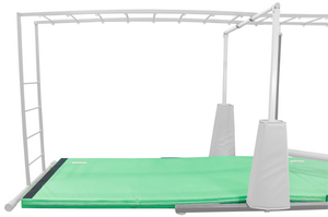 4" ELITE™ KIDS Ninja 5x10 Mat - Lime Green with fasteners on ends