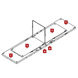 FIG Competition Horizontal Bar Mat Configuration