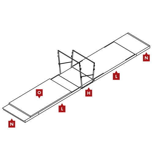 FIG Uneven Bar Mat Competition Landing Mat Set