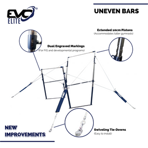 EVO®-Elite Uneven Bars with X rails